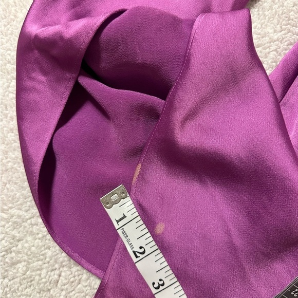 Simkhai Paradisa Wrap Top Purple Draped Surplice Blouse - Picture 12 of 16